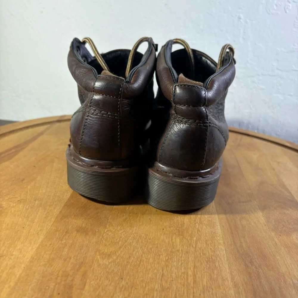 Dr Doc Martens Dark Brown Padded Ankle Boots Laces 8287 Men’s Size US‎ 7 / UK 6